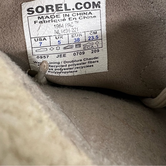 SOREL BOOTS rare print 1964 PAC waterproof winter rain snow VGC SIZE 7 women’s - Picture 9 of 11